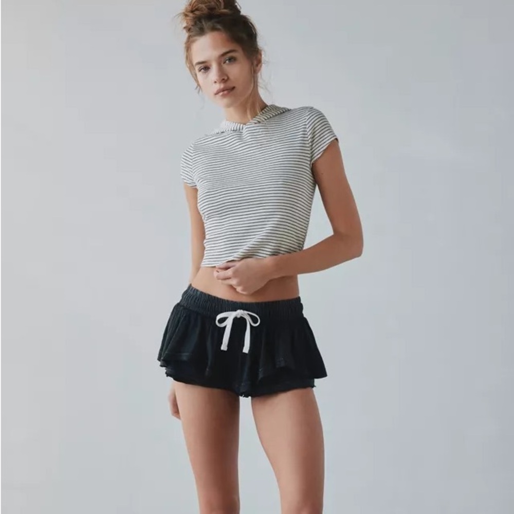 Urban Outfitters Out From Under Ellie Micro Shorts - Heather Black - Size L